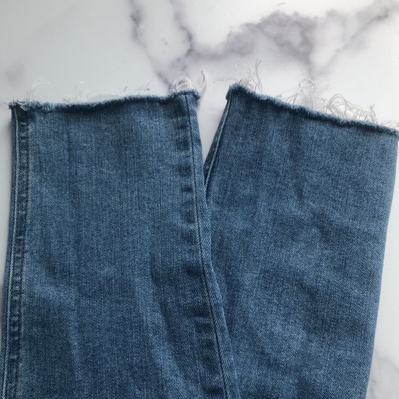 Rag & Bone Mid Rise Distressed Skinny Ankle Raw Hem Jean Size 29 - Picture 11 of 13